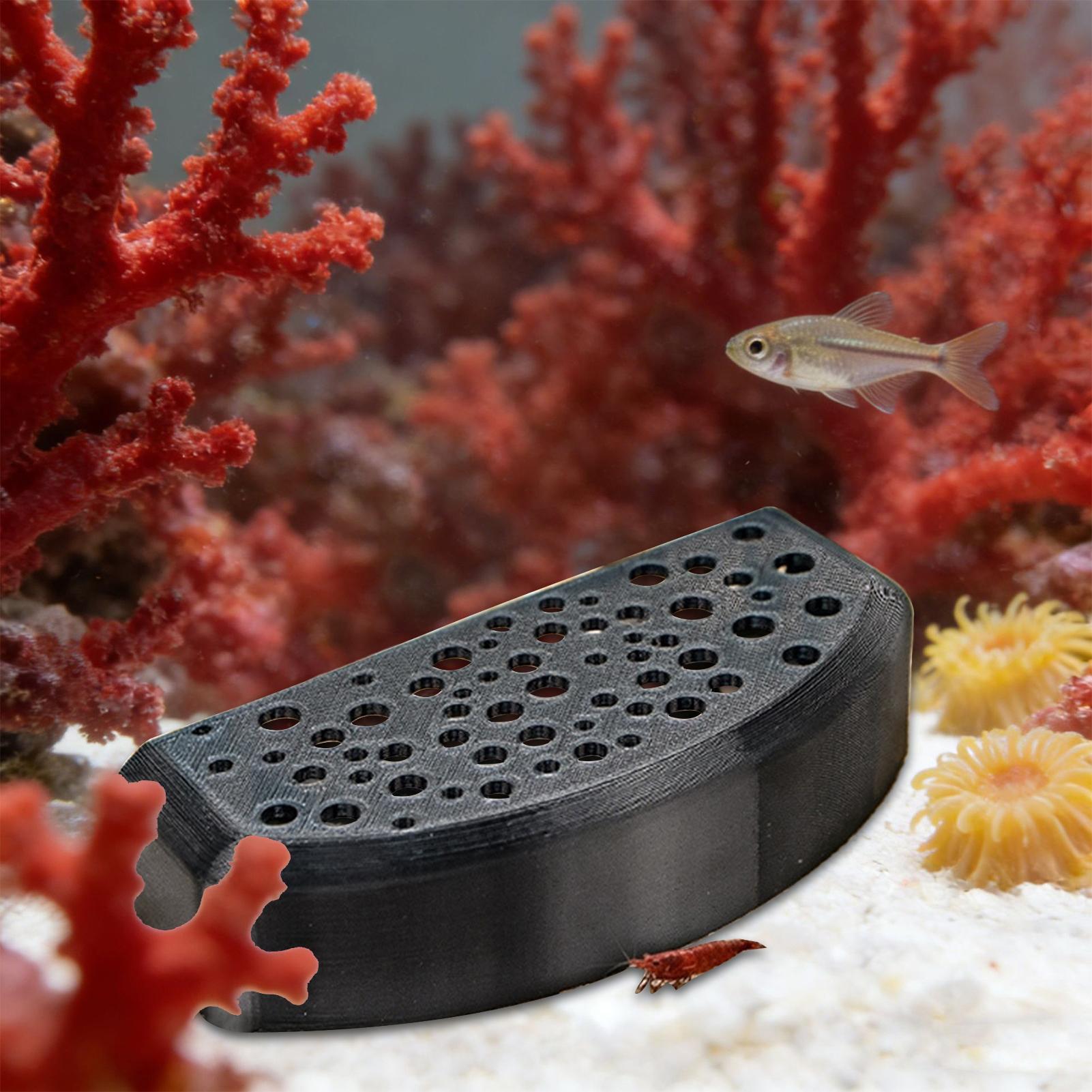 Aquatic Zone - 水生ペット用休憩飾り物、多穴繁殖シェルター、淡水エビやベタ魚の水槽に安全な活動エリアを提供します
