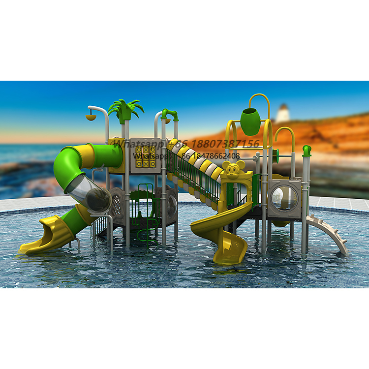 Aquatic Zone - 海辺スタイルのウォータースライド、子供向け水遊び場、好奇心を刺激するチームプレイ、アクティブな学習