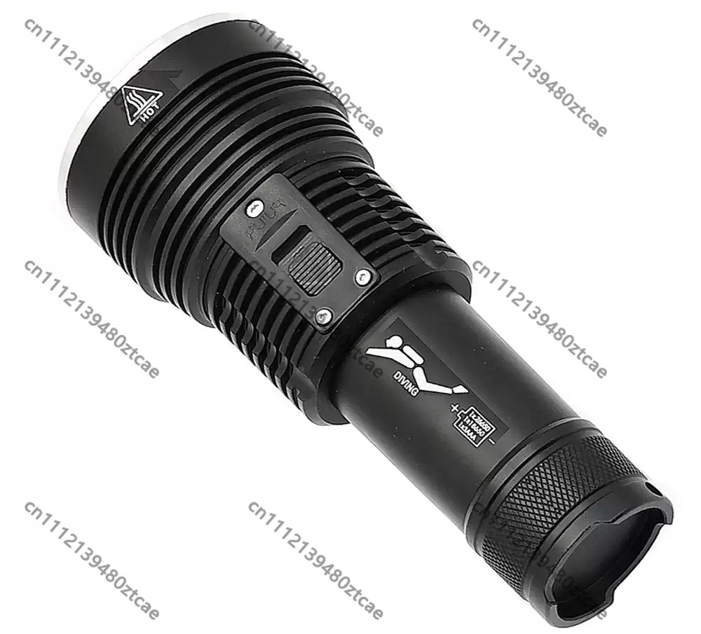 Underwater Flashlight - 高出力ホワイトレーザーダイビング懐中電灯 長距離照射 ハンドヘルド水中プロ用照明トーチ
