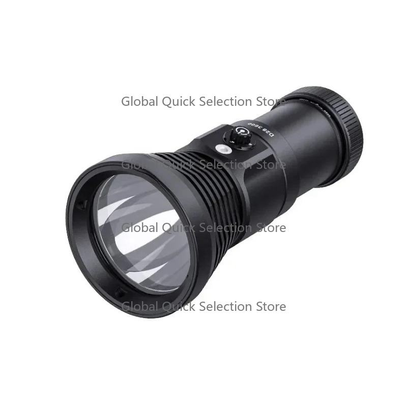 Underwater Flashlight - D28 3600 D30 4000高ルーメンバッテリーIP68スキューバダイビング懐中電灯水中LEDライトダイバートーチランプ