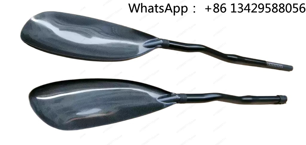 Kayak Paddle Carbon - カーボンファイバー製ベントシャフトスプーン型カヤックパドル、カヌーウォータースポーツ用カスタムQ22アルミバックル