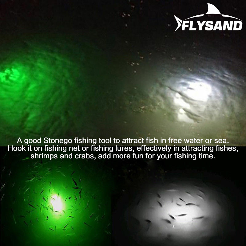 イカのルアーを引き付けるためのLED水中釣りランプ,ダイヤモ - Underwater Flashlight のレビューと価格