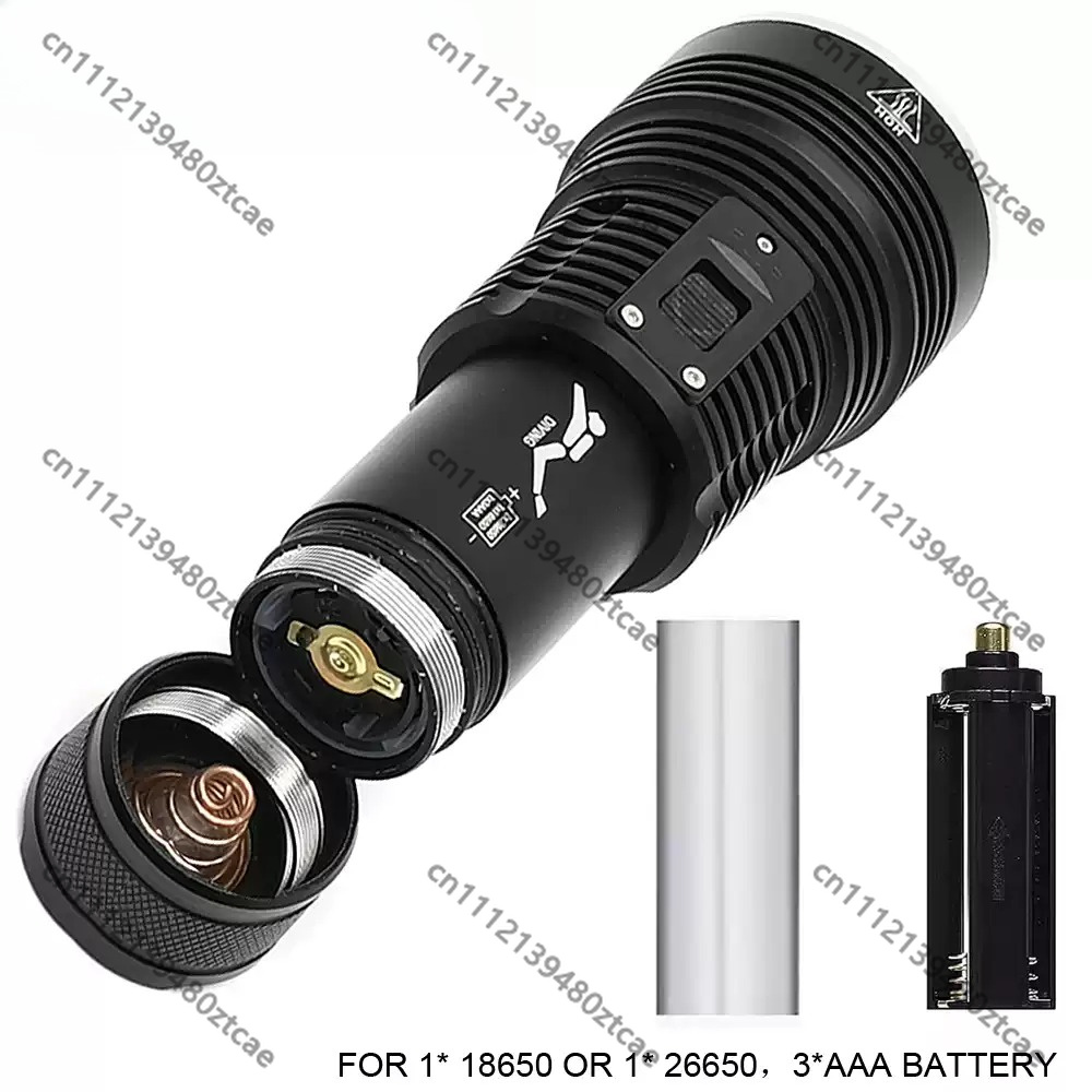高出力ホワイトレーザーダイビング懐中電灯 長距離照射 ハンド - Underwater Flashlight のレビューと価格