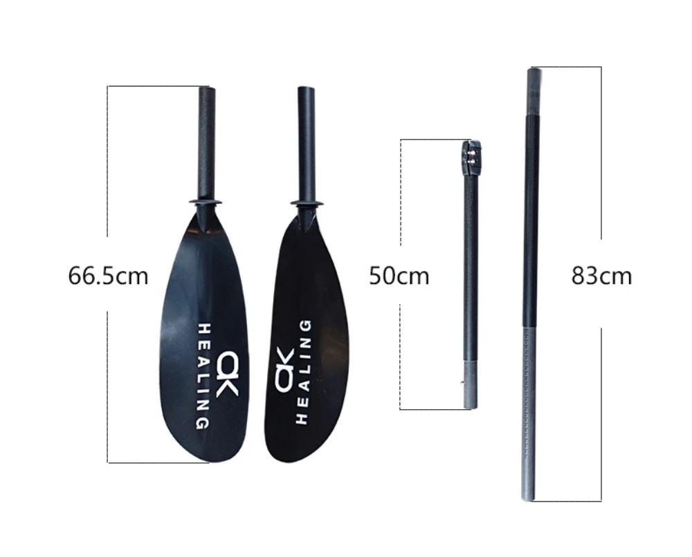 ストック4セクションブラックカーボン3KマットPVCカヤック - Kayak Paddle Carbon のレビューと価格